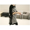 TE5728JZYS Slim stripes long t-shirt