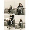 TE5728JZYS Slim stripes long t-shirt