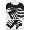 TE5728JZYS Slim stripes long t-shirt