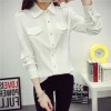 TE583ADFS Simple pocket long sleeve classic white shirt