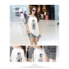 TE6003AYY Perfume bottle print loose large size irregular maternity t-shirt