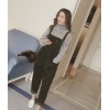 TE6176XYWL Korean preppy style loose corduroy overalls