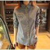 TE6266MQZ Japanese preppy style embroidery check sleeve shirt