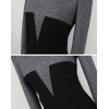 TE6358YZS Korean fashion color matching OL temperament dress