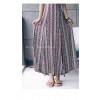 TE6587XCZY Designer bohemia print beach maxi dress