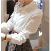 TE6619JZFS Korean fashion sweet bowknot joker shirt