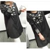 TE6803AYY New style stars print irregular long blouse