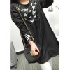 TE6803AYY New style stars print irregular long blouse