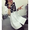 TE6803AYY New style stars print irregular long blouse