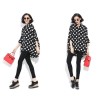 TE6809AYY Korean fashion large size loose dot blouse