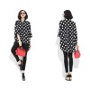 TE6809AYY Korean fashion large size loose dot blouse