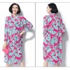 TE7383HSJP Europe fashion temperament print large size dress