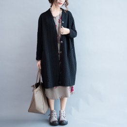 TE7610HSJP Casual large size fashion long cardigan