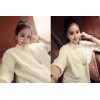 TE8019QPG Spring fashion fresh white long blouse