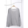 TE803LLJ Simple casual letters print loose batwing sleeve sweatshirt