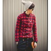 TE807WSCP Fashion men’s thicken checks embroidery trendy shirt