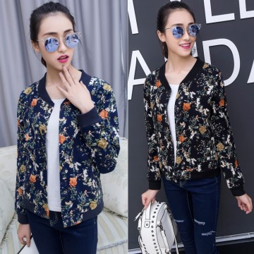 TE823LLJ Japanese style print slim baseball jacket