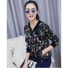 TE823LLJ Japanese style print slim baseball jacket