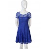 TE8713EQFS Hot sale Europe fashion round neck lace dress