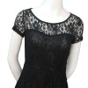 TE8713EQFS Hot sale Europe fashion round neck lace dress