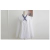 TE8021OYH New style half collar bow tie white shirt