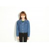 TE9013PPNZ Vintage embroidery collar denim jacket