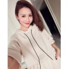 TE9096YSFS Fashion loose hoodie with wide leg pants