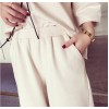 TE9096YSFS Fashion loose hoodie with wide leg pants