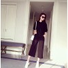 TE9096YSFS Fashion loose hoodie with wide leg pants