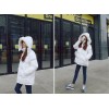 TE9415BDJN Preppy style zipper joker cotton-padded coat