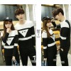 TE9597CYG Spring fashion casual long sleeve couple t-shirt