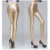 TE9835HDYY New style slim coating PU legging