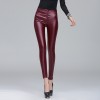 TE9835HDYY New style slim coating PU legging