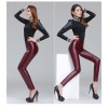 TE9835HDYY New style slim coating PU legging