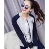 TE9903LLJ New style stand collar color matching baseball jacket