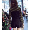 TEQ9732JXN Japanese fashion trumpet zipper two side wear woolen skirt