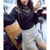 TEQ9732JXN Japanese fashion trumpet zipper two side wear woolen skirt