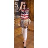 TE1278GJWL Loose large size positioning print joker shirt