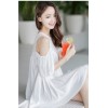 TE1450GJWL Combed cotton fashion loose comfortable off shoulder tassel dress