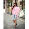 TE1282GJWL Fashion loose comfortable irregular joker long t-shirt