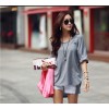 TE1282GJWL Fashion loose comfortable irregular joker long t-shirt