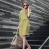 TE1283GJWL Europe fashion loose casual belt dress