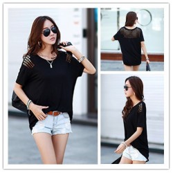 TE1286GJWL Korean fashion loose comfortable casual joker long t-shirt