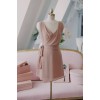 TE1291GJWL Korean fashion elegant temperament slim waist belt dress