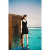 TE1291GJWL Korean fashion elegant temperament slim waist belt dress