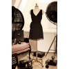 TE1291GJWL Korean fashion elegant temperament slim waist belt dress