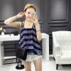 TE141YEHG Korean fashion stripes chiffon gallus tops