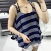 TE141YEHG Korean fashion stripes chiffon gallus tops