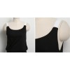 TE2209ALFS Color matching drawstring waist slim vest dress