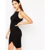 TE2723XYD Europe fashion sexy slim irregular tight hip halter dress